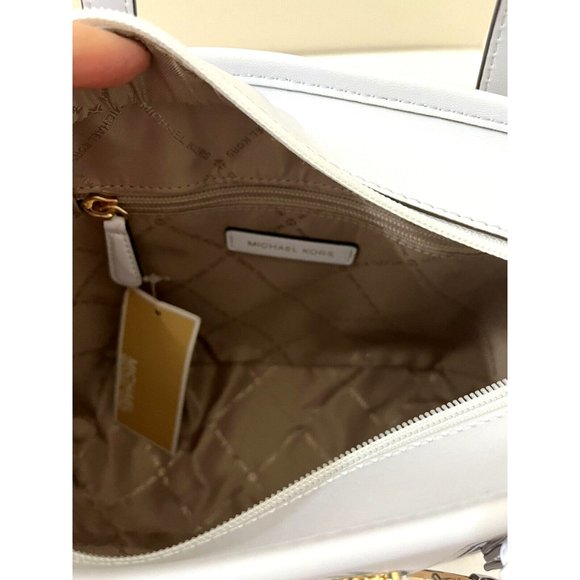 New Michael Kors Jet Set Travel X-Small Top Zip Tote Pride Optic White - Picture 6 of 6